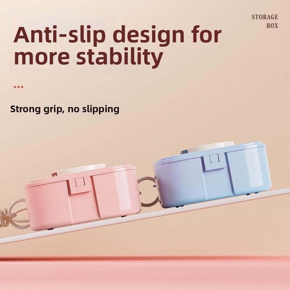 Multi-functional Data Cable Storage Box Cosmetic Storage Box  for Earphone Hair Clip Hair Tie