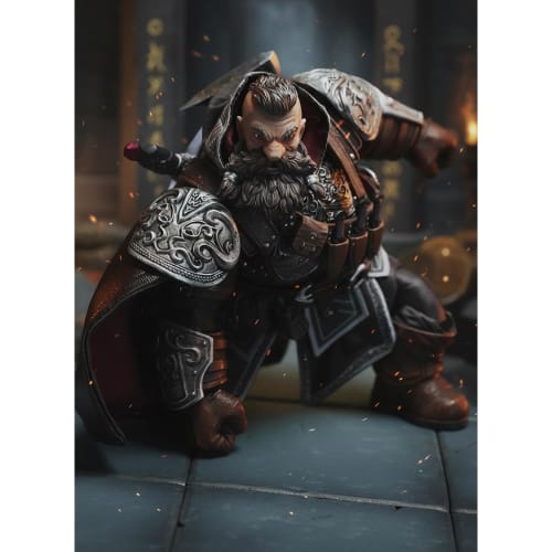 HiPlay Stars and Sails 1/12 Scale Eternal Expedition Series Dwarf Assassin Weldred Anvil Action Figure, Painted and Complete