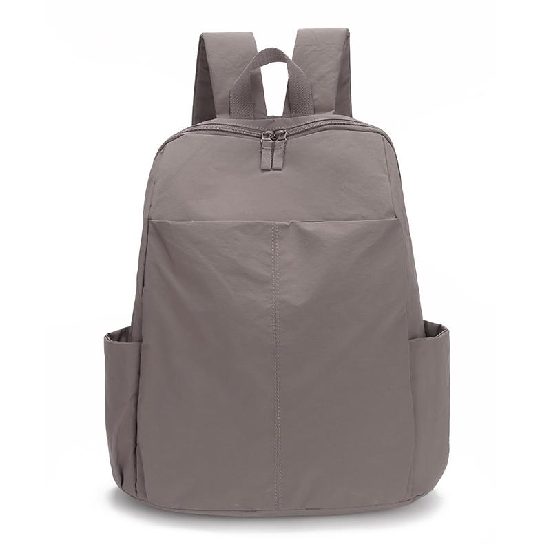 Women's Large Capacity Backpack Men Solid Color Backpack Student Schoolbag
