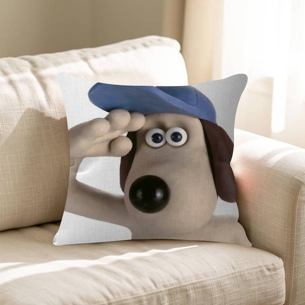 WWallaceS Cute GGromit Pillow Anime Pillow Sofa Bed Head Pillow Cover Cushion Cover 45x45 Cm Fashion