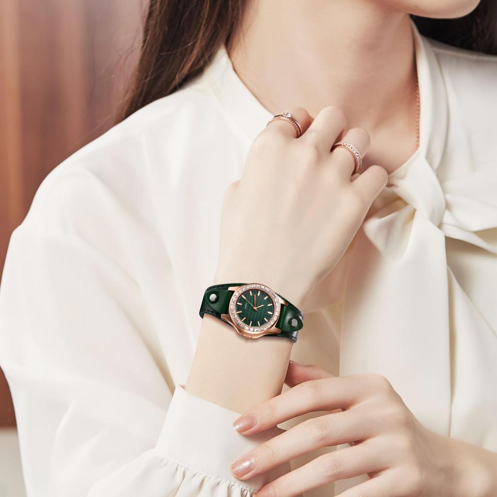 Armbanduhr im antiken Stil mit Ledergürtel, analog, wasserdicht, Lederarmreif, Damenuhr, stilvolles Modeaccessoire, Geschenk zum Geburtstag, Jahrestag, Weihnachten