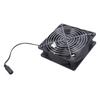 12cm Exhaust Fan 12V 2.7A 6000RPM High Speed Cooling Fan with Metal Guard for Kitchens and Bathrooms