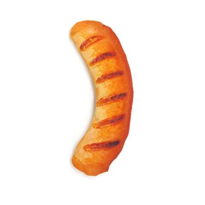 Pet Dog Plush Canvas Toy Simulation Food Chew Squeak Toys(Sausage Cat Plush)