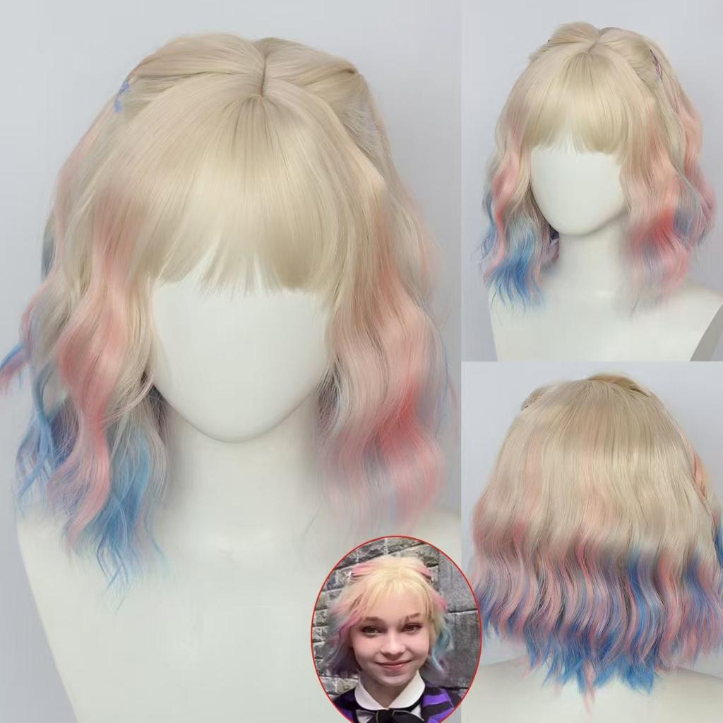 Rodina Addamsových Wednesday 2 Enid Sinclair Cosplay Paruka Halloween Karneval Cosplay Kostým Paruka Pro Ženy Dívka Převlek