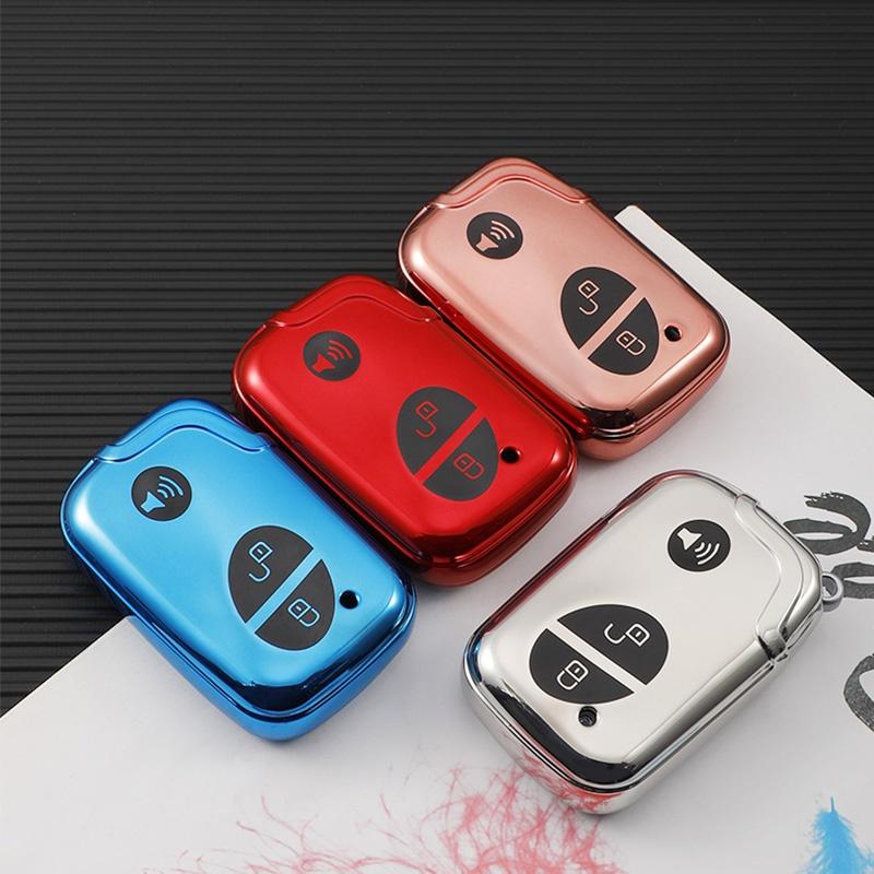 Soft Tpu Car Key Fob Cover Case Smart Remote Shell Holder For Byd S6 S7 G3 L3 M6 L6 E6 F0 F3 3 Buttons Keychain Protector