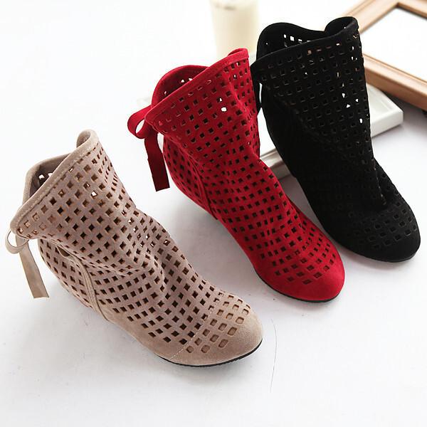 FS summer new European and American bow women's hole shoes