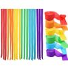 Colorful Crepe Paper Streamers Flower Paper Rolls 6 Rolls Set Paper Garland Decor Unicorn Theme Pastel Rainbow