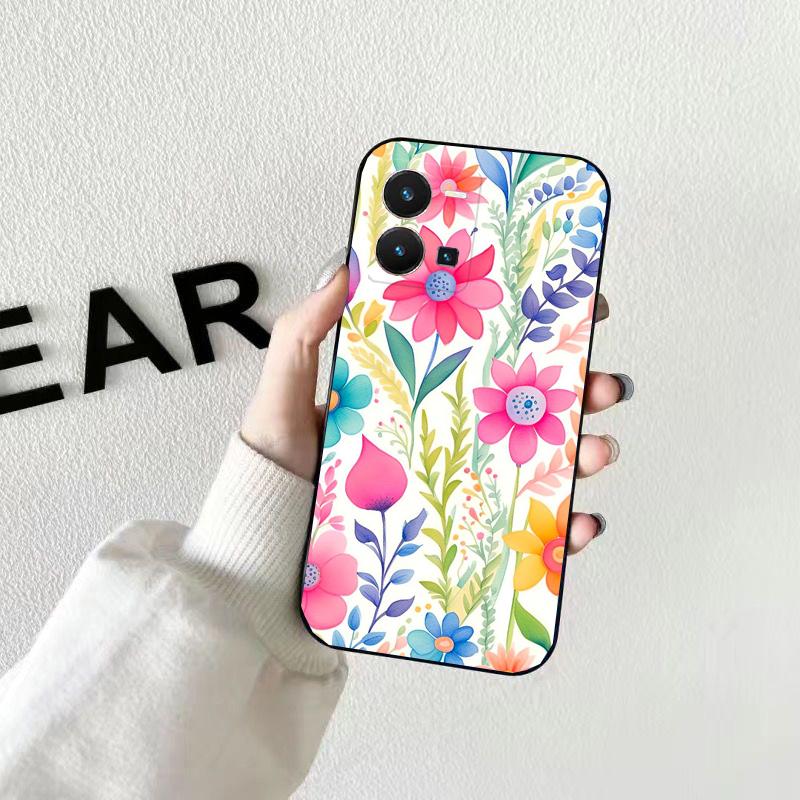 Flowers Garden Phone Case For VIVO Y53S Y33S Y01 Y22S Y31 Y21 Y70 Y21S Y72 V21 V2023 V21E V20 SE iQOO Z8x X100 Pro