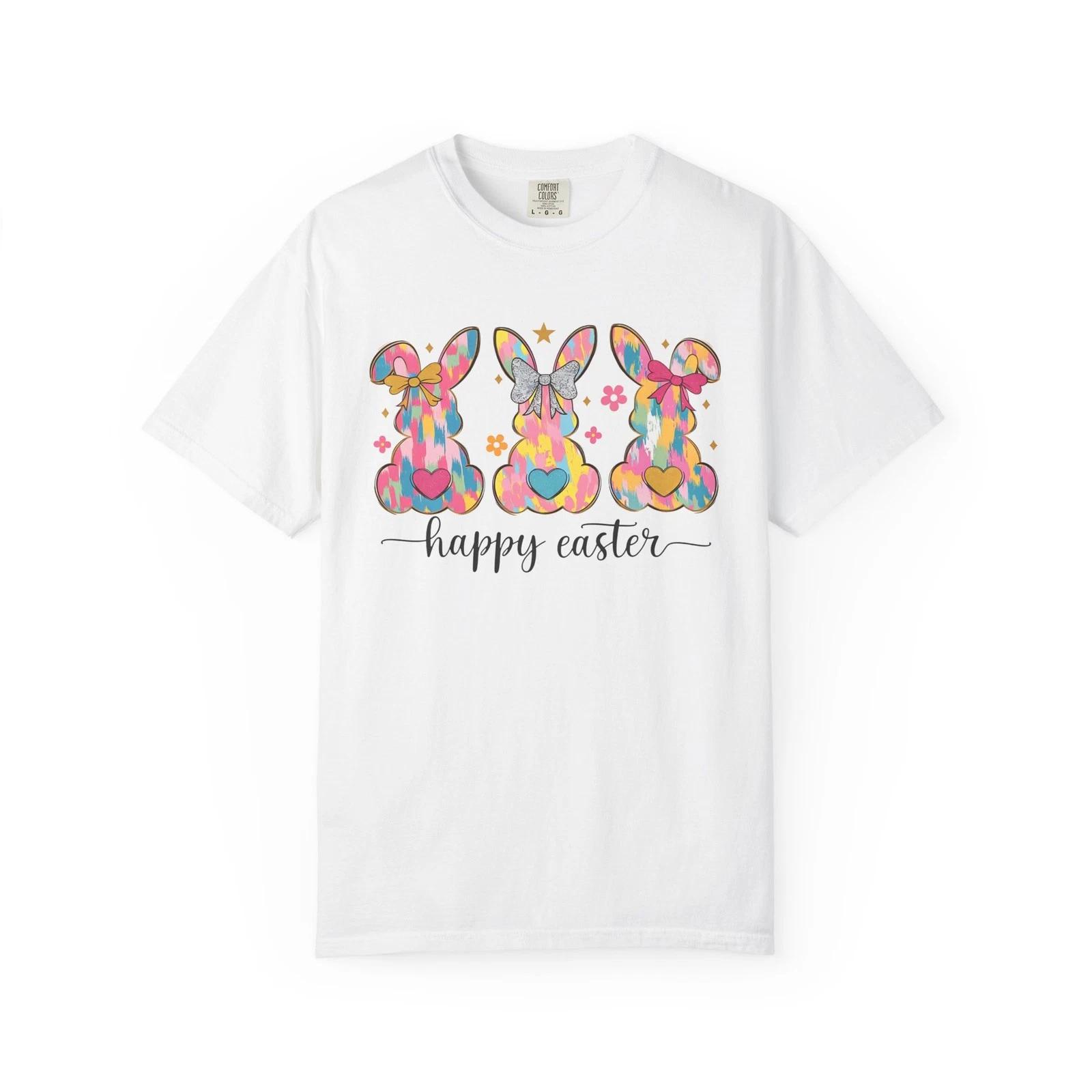 Whimsical Easter Bunny Tee, Spring T-shirt, Holiday Apparel, Easter Gift, Unisex 3XL