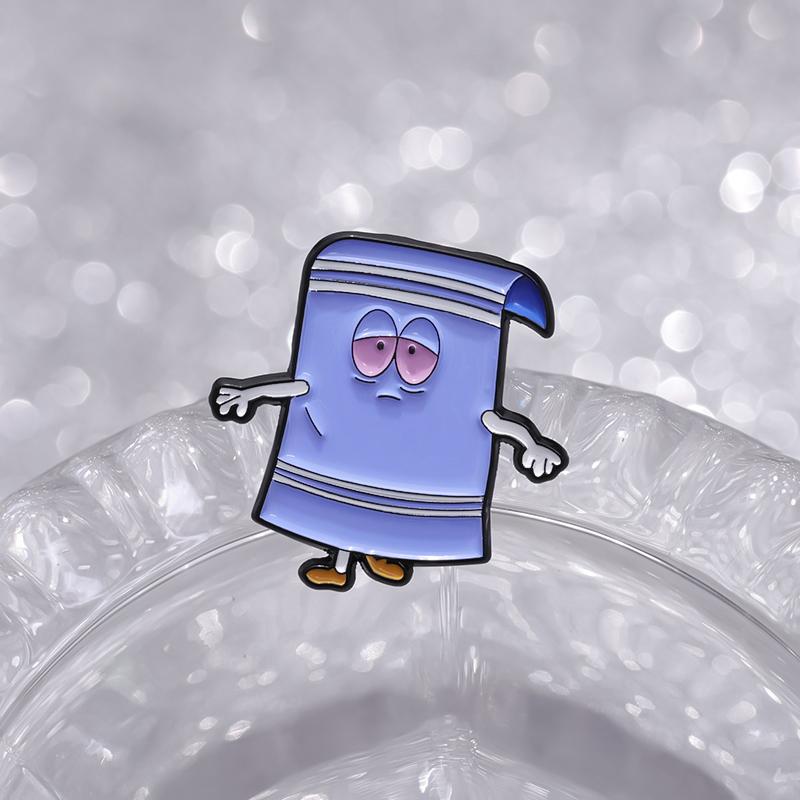 Comedy Cartoon Anime Enamel Pins Custom Fantastic Towel Brooches Lapel Badges Funny Jewelry Gift for Friends