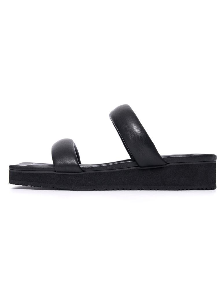 Blanc Toe Platform Sandals B22S51-Black