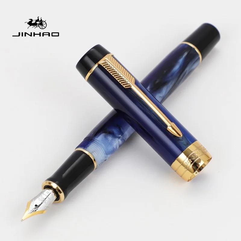 Jinhao 100 Little Centennial Resin Fountain Pen F Nib with Converter Business Writing Ink Pens Stationery School Office Supplies