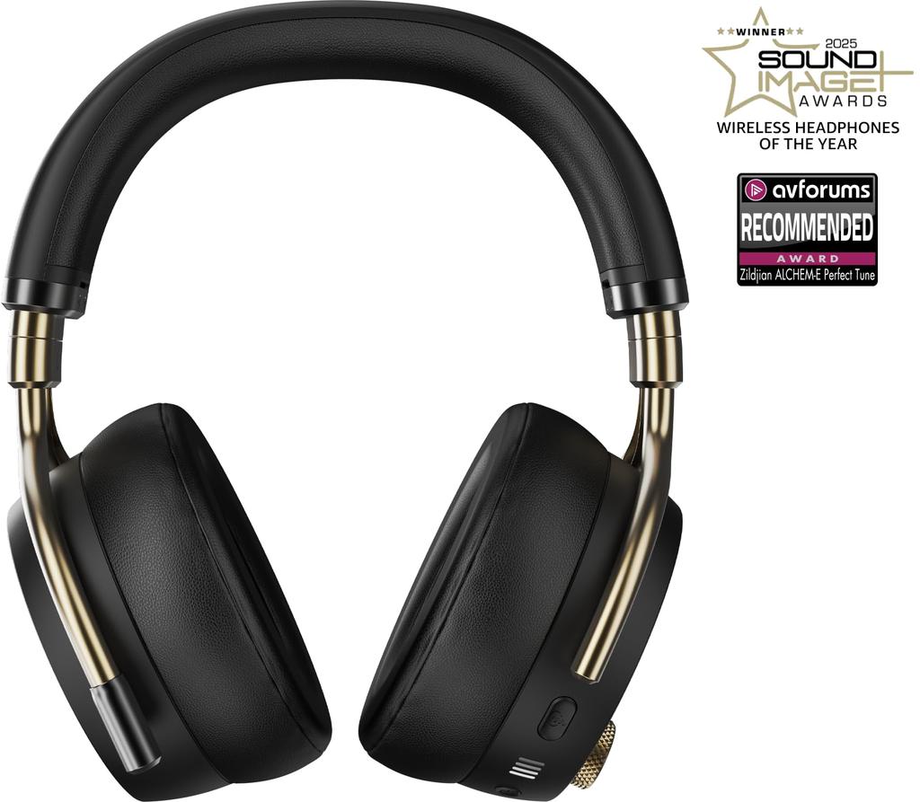 Zildjian Perfect Tune Wireless Noise Cancelling Bluetooth NAZLFZXHP0012 ALCHEM-E Over-ear Headphones, 5.3, 45-Hour Playback,