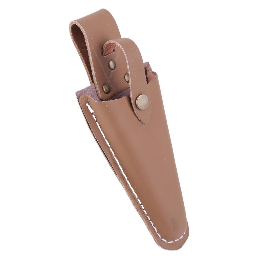 Pruning Scissors Leather Tool Bag with Buckle Pruning Gardening Pouch Portable Scissors Sheath for Gardening Trimming Tools