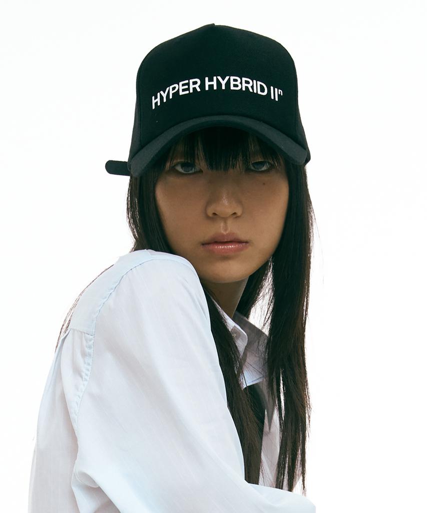 HYII Leather Strap Deep Ball Cap [White]