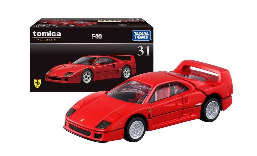 TAKARA TOMY "Tomica Premium 31 F40" Miniaturní autíčko, Unisex, Pro děti od 6 let, V krabičce, Splňuje bezpečnostní normy pro hračky