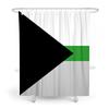 Gaslight Gatekeep Girlboss Demiromantic Pride Flag Demisexual Shower Curtain Set With Grommets And Hooks For Bathroom Decor