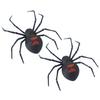 1/2/4/6Pcs Magnetic 3D Spider Decoration Scary Realistic Black Spider Halloween Prank Props Garage Door Mailbox Locker Refrigerator Magnet Fake Spider