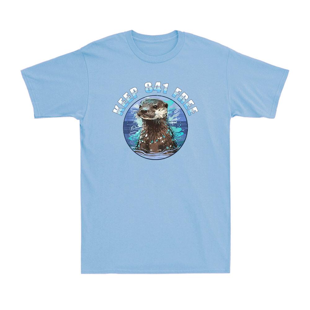 Keep 841 Free Funny Sea Otter Surfing Surfboardstealing Sea Otter Men T-shirt XXXL