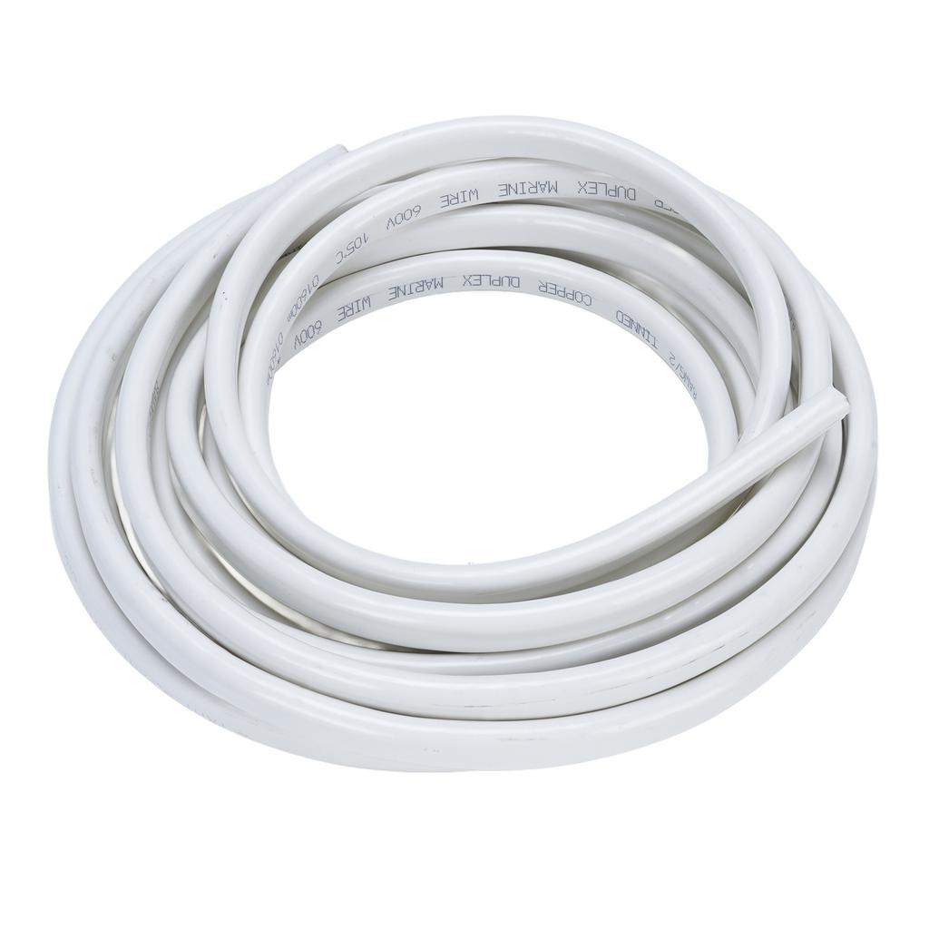 8 Gauge Marine Wire 20ft 2 Core Flexible Waterproofing 600V UL Certified Boat Electrical Cable for RV Yacht Trailer