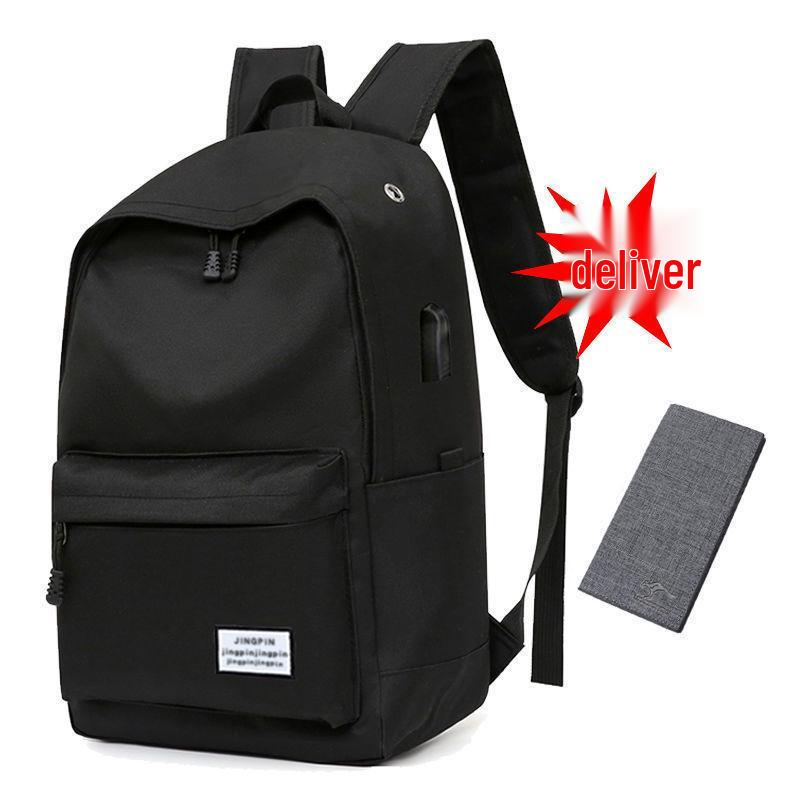 Men's Korean Style Canvas Backpack - Large Capacity for Students, Computers, and Travel