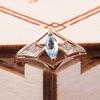 Rose Gold Color Women Rings with Marquise Blue Cubic Zirconia Elegant Wedding Party Bridal Accessories Fashion Jewelry