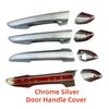 Chrome Retrofit Car Accessory Door Handle Covers Trim Paste Style For Hyundai Sonata 8 2015 2016 2017 2018  Paste style