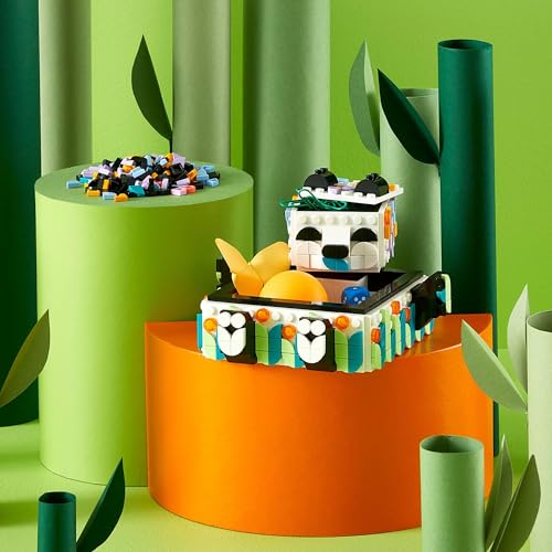 LEGO Dots Süßer Panda-Tablett 41959, Spielzeugbausteine, Geschenk, Schmuck, Basteln, Jungen und Mädchen, Ab 6 Jahren