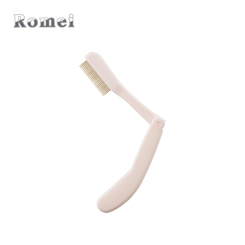 Foldable Portable Steel Pin Eyelash Comb & Brush