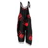 Women's Jumpsuit  Print Casual Loose Vintage Shoulder Strap Cotton Linen