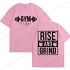 Funny Gym Life T-Shirts for Women Workout Summer Short Sleeve Tees Motivational Positive Tees Cute Exercise Fitness Tops