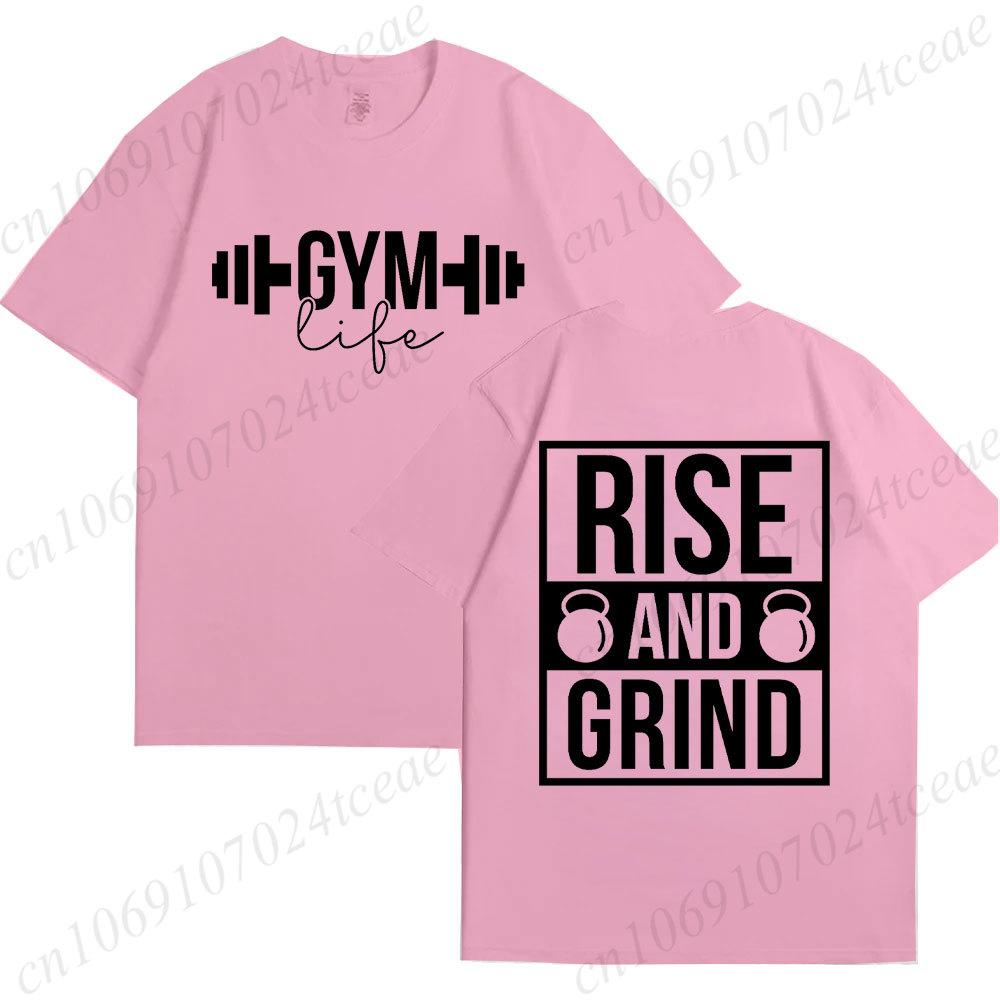 Funny Gym Life T-Shirts for Women Workout Summer Short Sleeve Tees Motivational Positive Tees Cute Exercise Fitness Tops