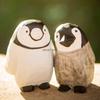 Handcrafted Wood Carving Penguin Baby Crafts Decoration Handmade Cute Penguin Solid Wood Ornaments Birthday Gift for Friend