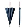 Light Luxury Long Wooden Handle Umbrella Fully Automatic Enlarged Thickened Reinforcement Wind Resistant Business Golf Umbrella