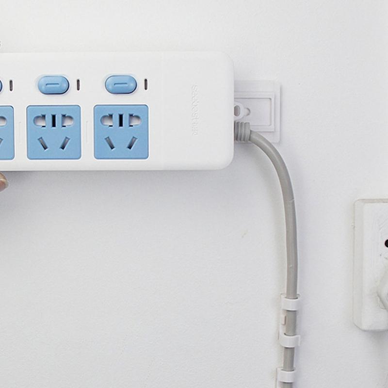 5pcs Multipurpose Adhesive Power Strips Mounts for Home Office Supplies and Dormitory Cable Managements Solution