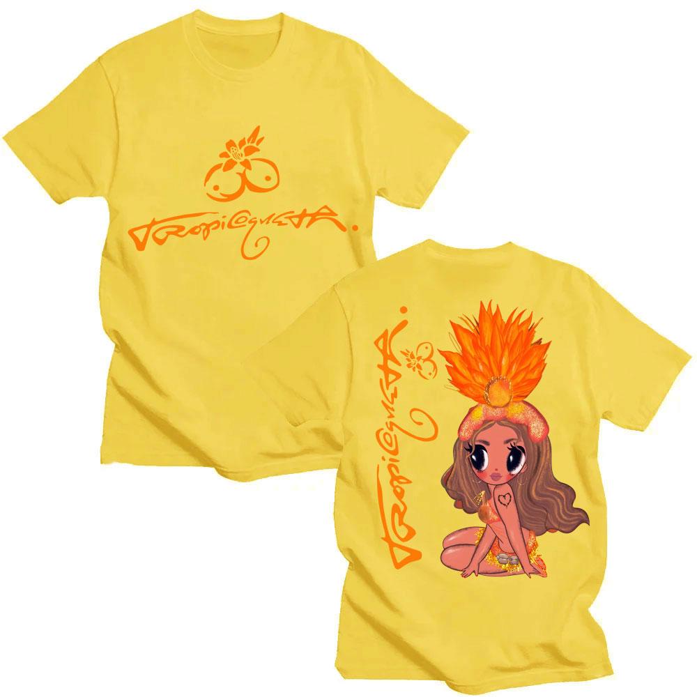 Karol G Tropicoqueta 2025 Album Graphic T-shirts Men Women Aesthetic High Quality T Shirts Cute Oversized Casual Cotton T Shirt