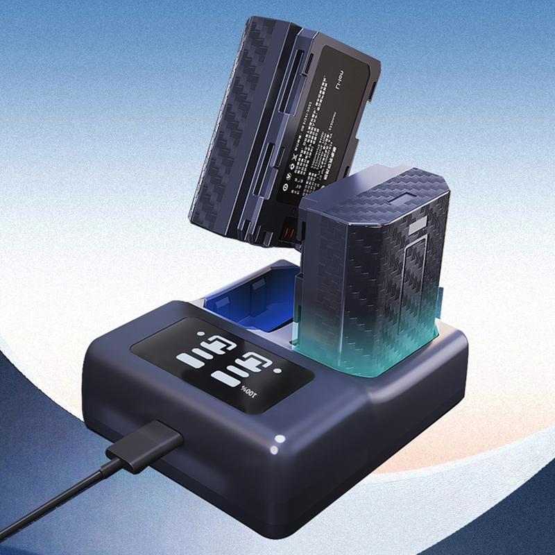 2Slot USB Battery Charger For NPW235 Battery With Intelligent IC And Safety Protections Compatible for XS10 XT5 Cameras