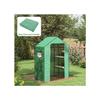 Film de serre - Outsunny - Renforcé 135 GSM - Résistant aux UV - Accès facile avec porte zippée