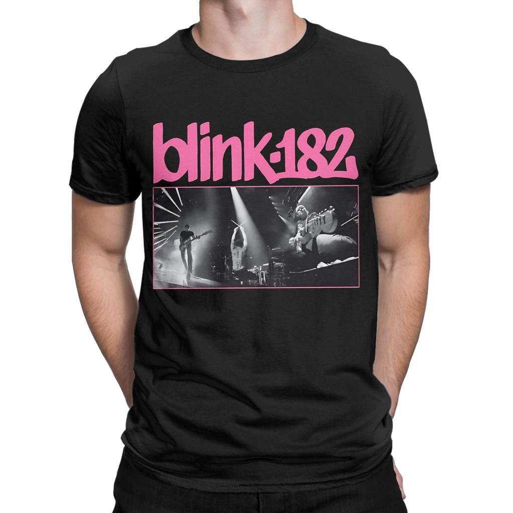 BLNK182 poster Funny 100 Cotton TShirt Blink 182 Tops Tees For Unisex