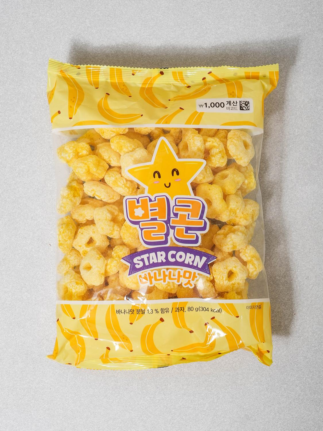 Star Corn Banana Flavored Snack 80g 1ea