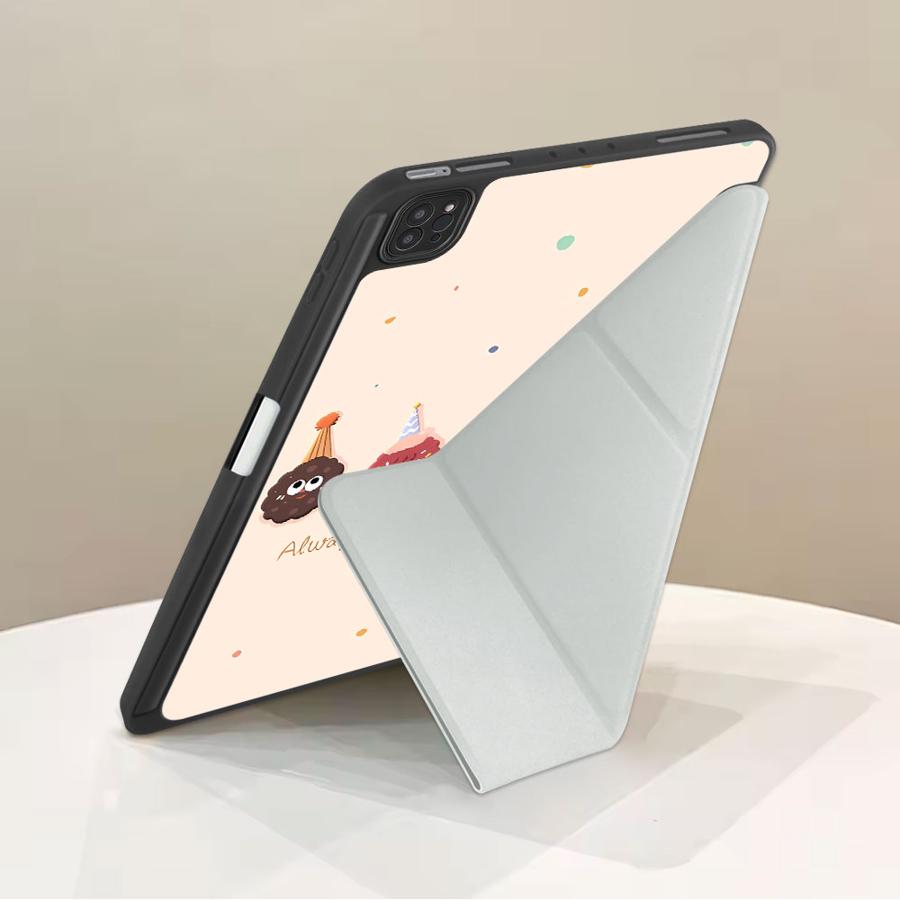 Holder Cover Tablet Case For iPad Pro 11th 10th 9th 8th 7th 12.9inch Pro 2025 Mini 6 7 Air 4 5 M3 M2 1 2 M4 11inch Four Cartoon