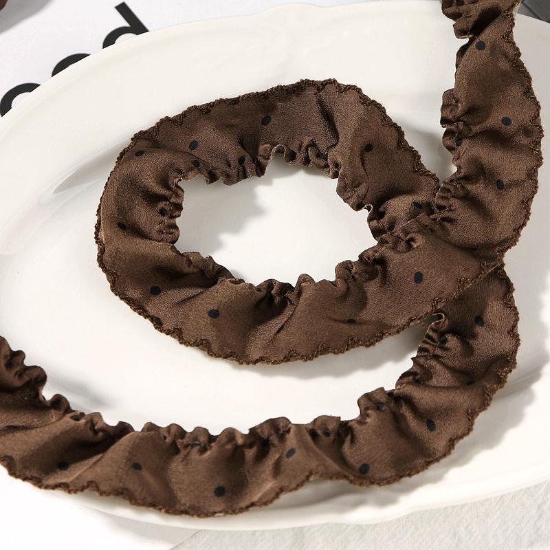 Lace Ruffle Plaid Ribbon Hat & DIY Hair Accessories: Leopard Print, Polka Dot, Silk Bow