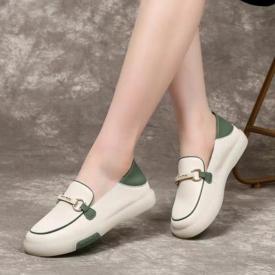 2023 New White Shoes Casual Women Soft Sole Loafers Women's Shoes
