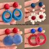 2025 New Retro Hong Kong Style Colorful Earrings: Luxury, High-End Studs, Exaggerated Fashion for Women