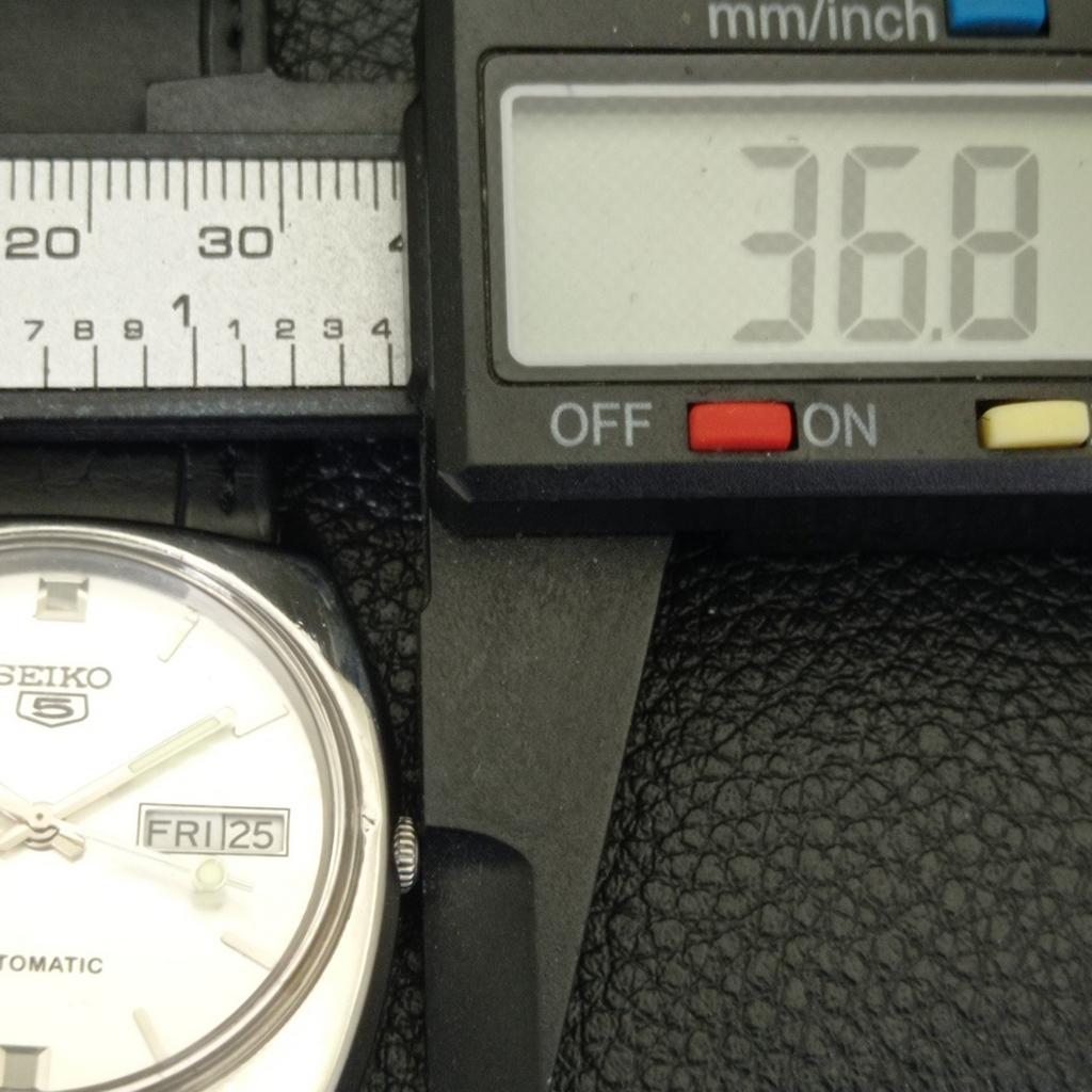 Seiko 5 AUTOMATIC 6309A VINTAGE JAPAN MENS SILVER COLOR DIAL WATCH A701581-5 R206b-a701581