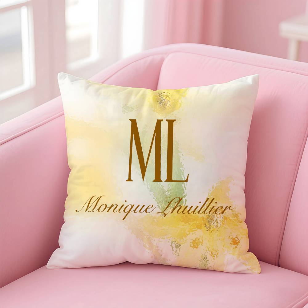 

Renowned designer M-Monique L-Lhuillier Pillow Case Printed Pillowcase for Living Room Sofa Cushion Cover & Bedroom Decor 12x12Inch