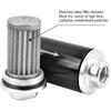 EVIL ENERGY Inline Fuel Filter 100 Micron With 6AN 8AN 10AN Adapter&Bracket Clamp 50MM Universal