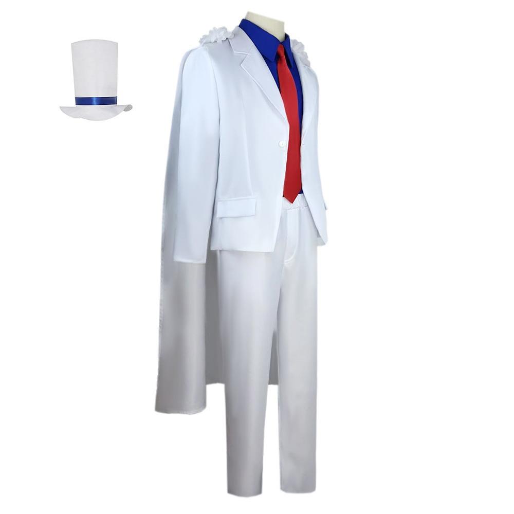 Kaitou Kid Anime Cosplay Costume Set for Role-Playing and Performance