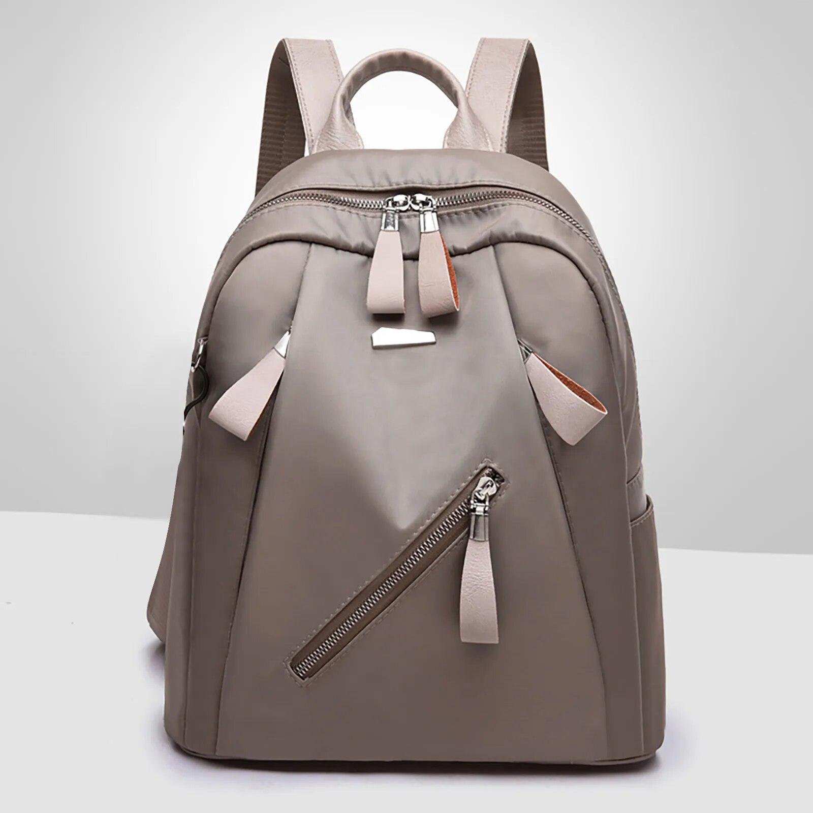 

Женский 2023 корейский модный популярный непромокаемый тканевый рюкзак, рюкзаки для мужчин, студенческие школьные сумки One Size хаки