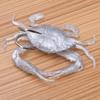 2 Pcs Silicone Soft Fishing Lures Artificial Bait Crab with Sharp Hooks Fish Tackle Accessories2#
